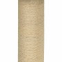 Rascador para gatos con poste de sisal gris claro 74 cm