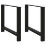 Patas para mesa de comedor negras (2 unidades, 90 x 72-73 cm