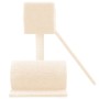Rascador para gatos con postes de sisal color crema 59 cm