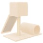 Rascador para gatos con postes de sisal color crema 59 cm