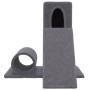 Rascador para gatos con postes de sisal gris oscuro 59 cm