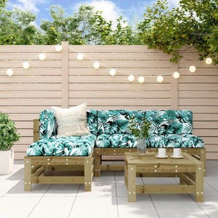 Gartenmöbel-Set 5-teilig und Kissen aus imprägnierter Kiefer\n von vidaXL, Gartensets - Ref: Foro24-3186073, Preis: 432,87 €,...