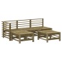 Gartenmöbel-Set 5-teilig und Kissen aus imprägnierter Kiefer\n von vidaXL, Gartensets - Ref: Foro24-3186073, Preis: 432,87 €,...