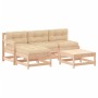 5-teiliges Gartenmöbel-Set und Massivholzkissen von vidaXL, Gartensets - Ref: Foro24-3186053, Preis: 354,97 €, Rabatt: %