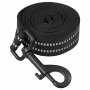 Arnés para perros con correa y collar ajustable negro M