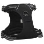 Arnés para perros con correa y collar ajustable negro M