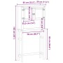 Mueble de baño para lavadora Corona madera maciza de pino