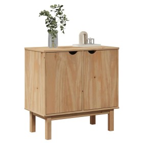 Mueble de recibidor OTTA madera maciza de pino 75x40x75 cm