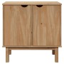 Mueble de recibidor OTTA madera maciza de pino 75x40x75 cm