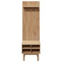 Mueble de recibidor OTTA madera maciza de pino 50x40x160 cm