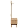 Mueble de recibidor OTTA madera maciza de pino 50x40x160 cm
