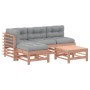 5-teiliges Gartenmöbel-Set mit Kissen aus Douglasienholz von vidaXL, Gartensets - Ref: Foro24-3186072, Preis: 418,19 €, Rabat...