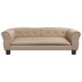 Cama para perros de cuero sintético color capuchino 95x55x30 cm