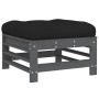 5-teiliges Gartenmöbel-Set und graue Massivholzkissen von vidaXL, Gartensets - Ref: Foro24-3186069, Preis: 492,05 €, Rabatt: %