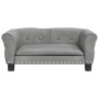 Cama para perros de terciopelo gris claro 70x45x30 cm