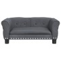 Cama para perros de terciopelo gris oscuro 70x45x30 cm