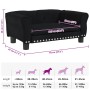 Cama para perros de terciopelo negra 70x45x30 cm