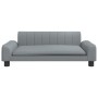 Cama para perros de tela gris claro 90x53x30 cm
