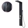 Sistema de panel de ducha aluminio negro mate