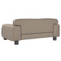 Cama para perros de cuero sintético color capuchino 70x45x30 cm