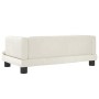 Cama para perros de terciopelo crema 80x45x30 cm