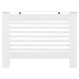 Cubiertas para radiador 2 unidades MDF blanco 112x19x81,5 cm