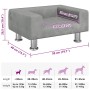 Cama para perros de terciopelo gris claro 50x40x26,5 cm