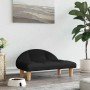 Cama para perros de tela negra 70x52x30 cm
