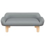 Cama para perros de tela gris claro 70x40x24 cm
