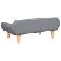 Cama para perros de tela gris claro 70x40x24 cm