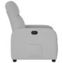 Sillón reclinable de tela gris nube