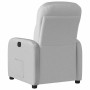 Sillón reclinable de tela gris nube