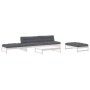 Gartenmöbel-Set 5-teilig und Kissen aus massivem Holz weiß von vidaXL, Gartensets - Ref: Foro24-3186117, Preis: 953,83 €, Rab...