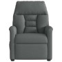 Sillón reclinable de tela gris oscuro
