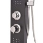 Sistema de panel de ducha aluminio negro mate