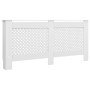 Cubiertas para radiador 2 unidades MDF blanco 172x19x81,5 cm