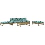 Gartenmöbel-Set 5-teilig und Kissen aus imprägnierter Kiefer\n von vidaXL, Gartensets - Ref: Foro24-3186122, Preis: 885,34 €,...