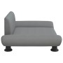 Cama para perros de tela gris claro 70x45x28 cm
