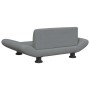 Cama para perros de tela gris claro 70x45x28 cm