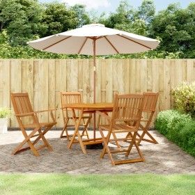 Juego de comedor de jardín 5 piezas madera maciza de acacia de vidaXL, Conjuntos de jardín - Ref: Foro24-3203353, Precio: 318...
