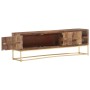 TV-Schrank aus massivem Mangoholz, 138 x 30 x 46 cm von vidaXL, TV-Möbel - Ref: Foro24-286552, Preis: 241,82 €, Rabatt: %