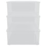 Stackable storage boxes 3 units plastic 25 L by vidaXL, Storage baskets - Ref: Foro24-154988, Price: 58,33 €, Discount: %