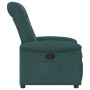 Sillón reclinable de tela verde oscuro