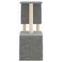 Rascador para gatos con postes de sisal gris claro 86 cm