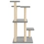Postes rascadores para gatos con plataformas gris claro 98,5 cm