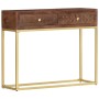 Solid mango wood console table 90x30x75 cm by vidaXL, Side tables - Ref: Foro24-286555, Price: 198,16 €, Discount: %