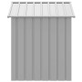 Caseta perros tejado acero galvanizado gris claro 117x103x123cm