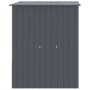 Caseta perros con tejado acero galvanizado gris 165x153x181 cm