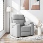 Sillón reclinable de tela gris nube