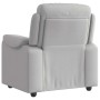 Sillón reclinable de tela gris nube